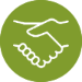 icon-green handshake symbol
