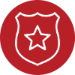 icon-red badge symbol