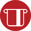 red icon-debit card symbol