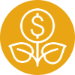icon-plant with money symbol