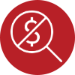 icon-no fees symbol